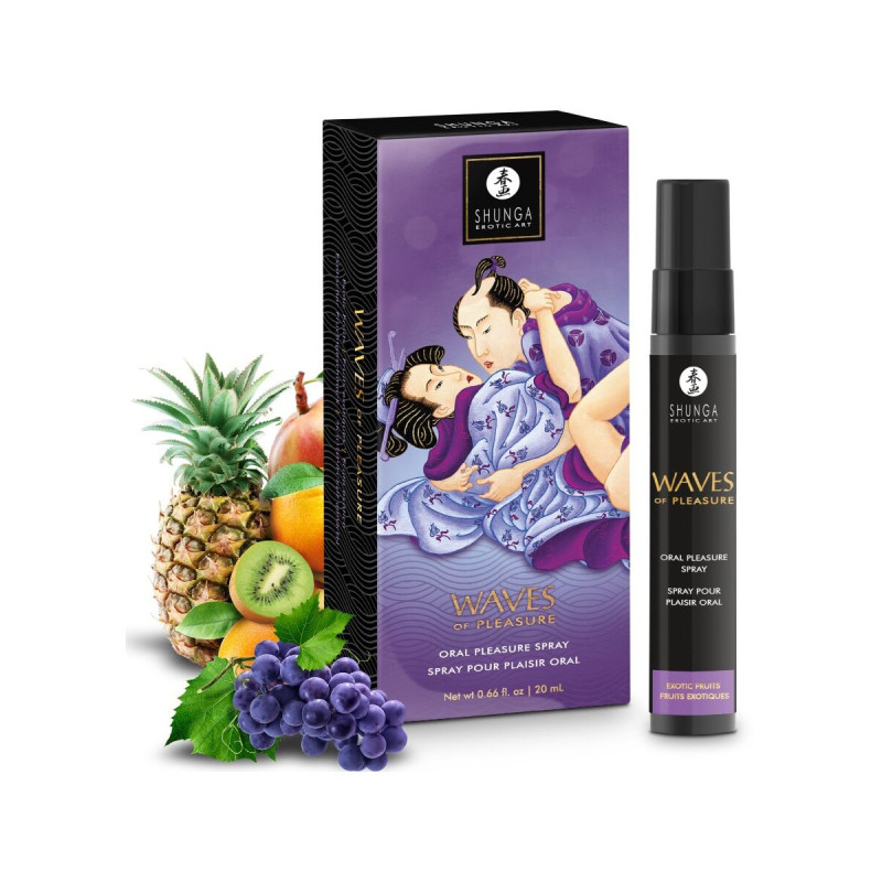 SHUNGA - WAVES PLEASURE SPRAY ORALE SEDUCENTE FRUTTI ESOTICI 20 ML -…