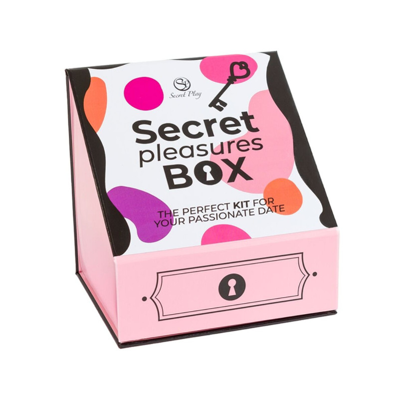 SECRET PLAY - PLEASURES BOX FOR COUPLES: DICE + VIBRATING BULLET + FE…