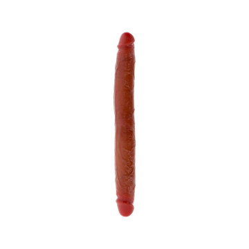 Get Real - Dildo Doble Dong De Silicona Caramelo 35 Cm | Vybes.it