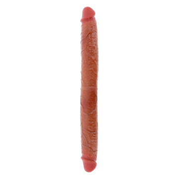 GET REAL - DILDO IN SILICONE A DOPPIA ESTREMITÀ CARAMELLO 46 CM