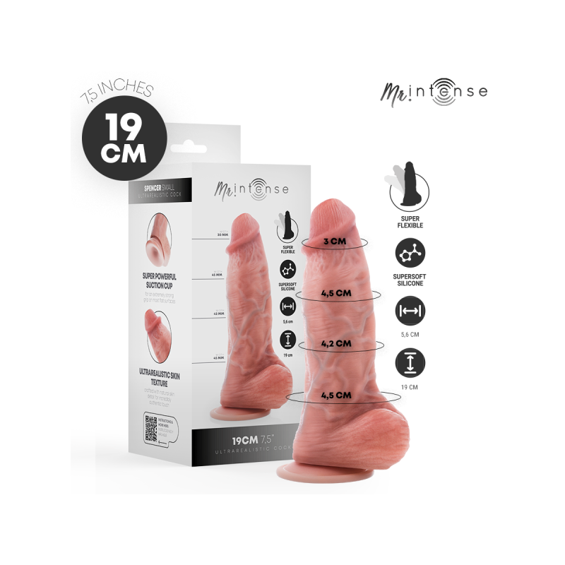 Mr Intense - Small Spencer Dildo Silicona 19 Cm - Ø - 4.5 Cm |