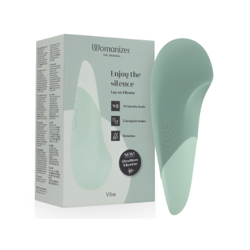 Womanizer - Vibe Vibrador Lay - On Silencioso Verde Claro | Vybes.it
