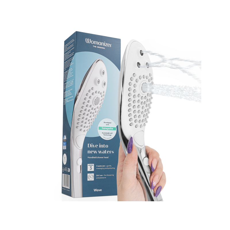 Womanizer - Wave Cabezal De Ducha Estimulador De Clitorís Plateado