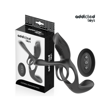Addicted Toys - Anneau Double Pénis Avec Stimulateur Clitorial |