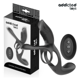 ADDICTED TOYS - ANNEAU DOUBLE PÉNIS AVEC STIMULATEUR CLITORIAL