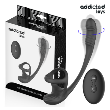 ADDICTED TOYS - PLUG ANAL AVEC VIBRATION, ONDULATION À 360° ET STIMULATEUR DE TESTICULES