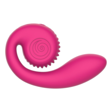 SNAIL VIBE - GIZI LITE VIBRADOR DUAL PUNTO G Y CLÍTORIS ROSA