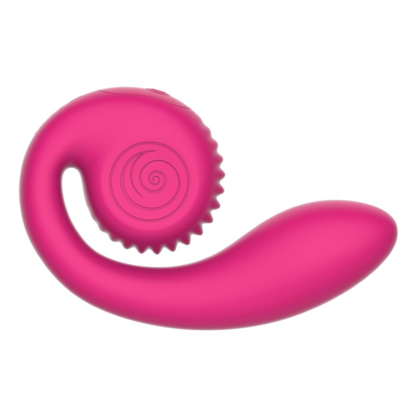SNAIL VIBE - GIZI LITE VIBRADOR DUAL PUNTO G Y CLÍTORIS ROSA