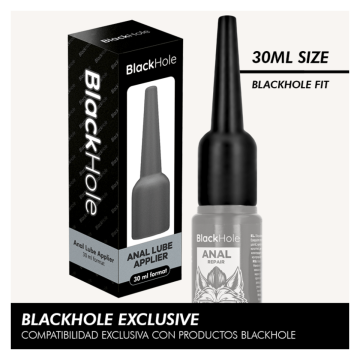 BLACK HOLE - APLICADOR DE LUBRICANTE ANAL TALLA S 30 ML