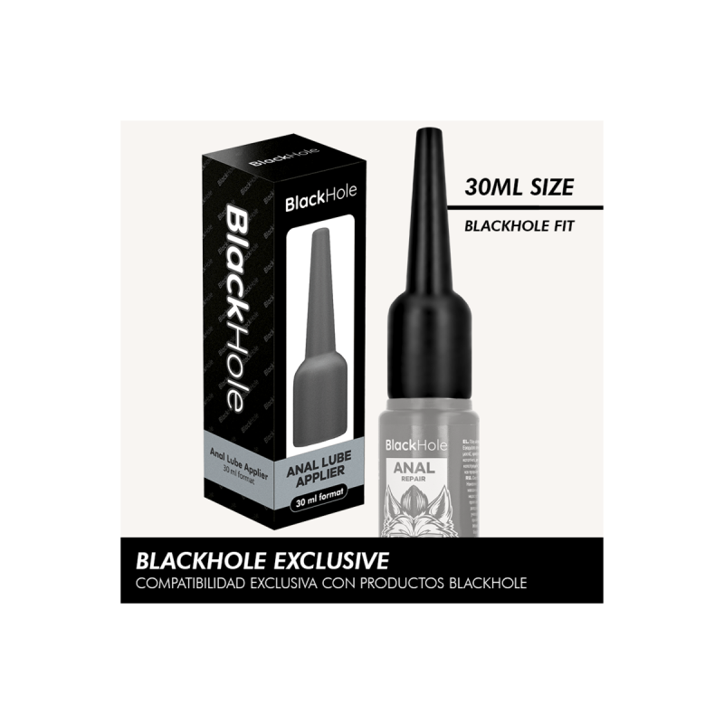BLACK HOLE - ANAL LUBE APPLIER S SIZE 30 ML - Silicone-based