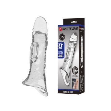 PRETTY LOVE - TRANSPARENTE PENIS-ABDECKUNG - FOR HIM - Penishüllen oh…