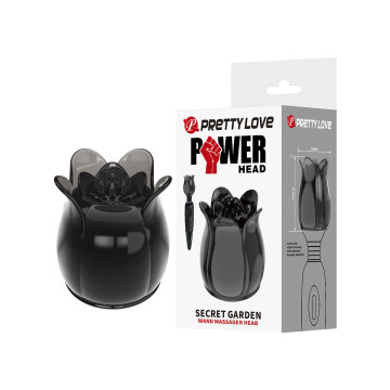 Pretty Love - Secret Garden Cabezal Masajeador Negro | Vybes.it