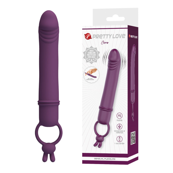 PRETTY LOVE - CORA VIBRADOR FORMA PENE CON ANILLO DE SUJECIÓN
