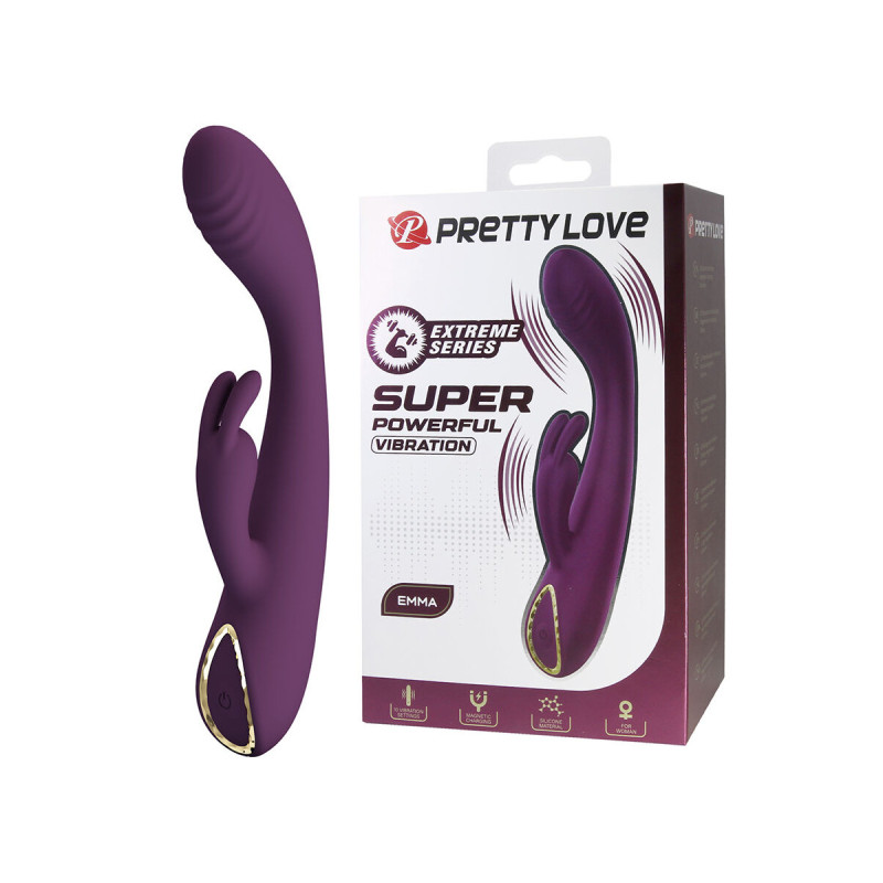 Pretty Love - Emma Vibrador Con Estimulador Rabbit Morado | Vybes.it