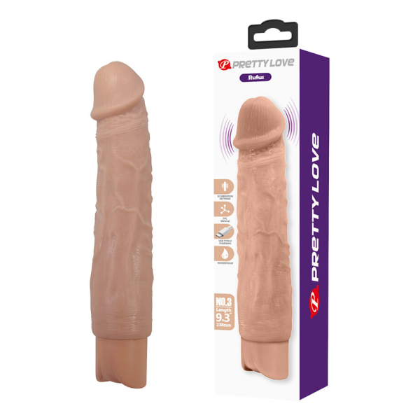 PRETTY LOVE - RUFUS VIBRADOR REALÍSTICO FLEXIBLE