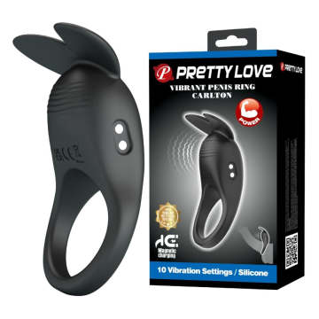 PRETTY LOVE - CARLTON ANILLO PARA PENE CON ESTIMULADOR DE CLÍTORIS