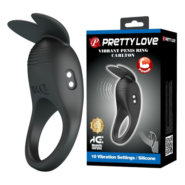 PRETTY LOVE - CARLTON ANILLO PARA PENE CON ESTIMULADOR DE CLÍTORIS