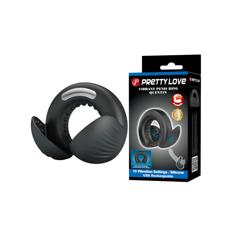 Pretty Love - Quentin Anillo Para Pene Con Estimulador Testicular |