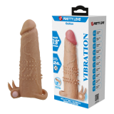 PRETTY LOVE - QUILLON FUNDA PARA PENE CON ESTIMULADOR DE CLÍTORIS Y VIBRACIÓN