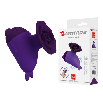 PRETTY LOVE - DOLPHIN MINI VIBRADOR CON SUJECIÓN