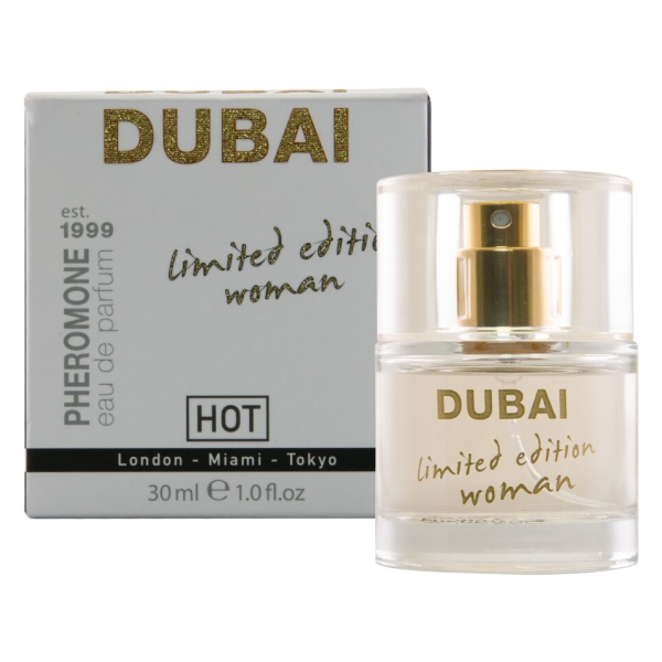 HOT - PERFUME CON FEROMONAS DUBAI EDICIÓN LIMITADA MUJER 30 ML