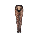 Leg Avenue - 1966 Collants Résille Avec Culotte Sans Entrejambe