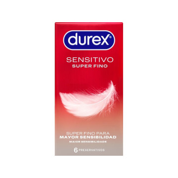 DUREX - SUPER SOTTILI SENSITIVE 6 UNITÀ - DUREX CONDOMS - Sensibile