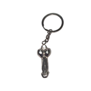 DIABLO PICANTE - SILVER METAL PENIS KEYCHAIN - Fun items