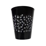DIABLO PICANTE - BLACK CUP 500 ML WITH WHITE PENISES - Single Farewel…