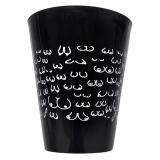 DIABLO PICANTE - VASO NEGRO 500 ML CON TETAS BLANCAS
