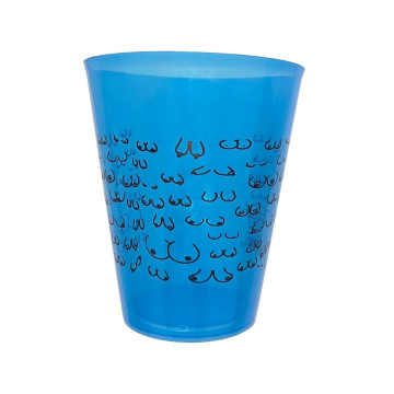 DIABLO PICANTE - TASSE BLEUE 500 ML AVEC SEINS NOIRS - Jeux d'adieu s…