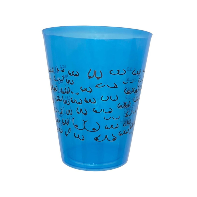 DIABLO PICANTE - BLUE CUP 500 ML WITH BLACK BOOBS - Single Farewell G…