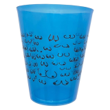 DIABLO PICANTE - VASO AZUL 500 ML CON TETAS NEGRAS