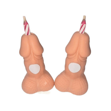 DIABLO PICANTE - PENIS BIRTHDAY NUMBER CANDLES LIGHT TONE 2 UNITS - S…