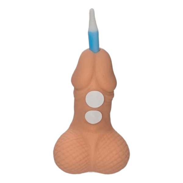 DIABLO PICANTE - PENE TONO CLARO VELA NÚMERO CUMPLEAÑOS