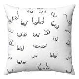 DIABLO PICANTE - COJÍN 30 X 30 TETAS BLANCO