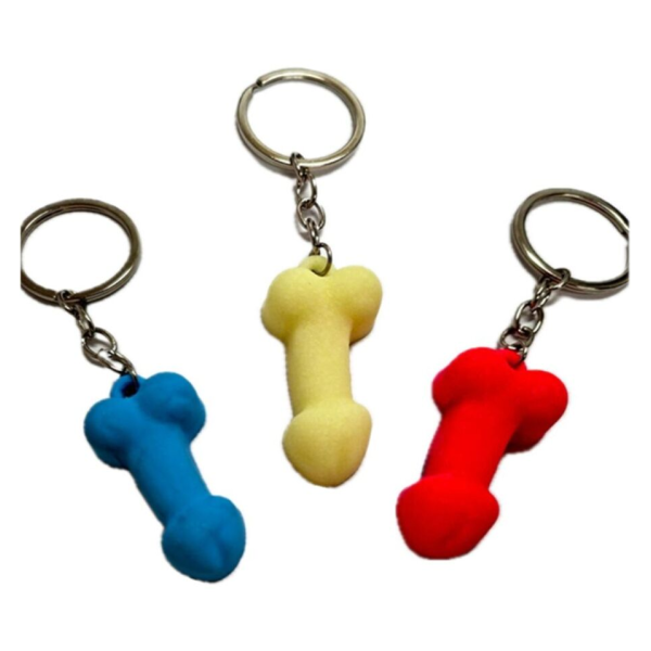 DIABLO PICANTE - LLAVERO PENE SILICONA SURTIDOS COLOR FOSFORESCENTE