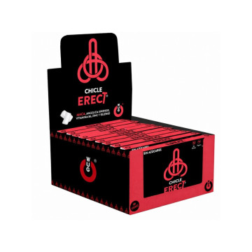WUG ERECT – DISPLAY 12 X 8 UDS | Chicle funcional con Maca, Zinc y Vitaminas para potenciar la energía y el rendimiento mascu