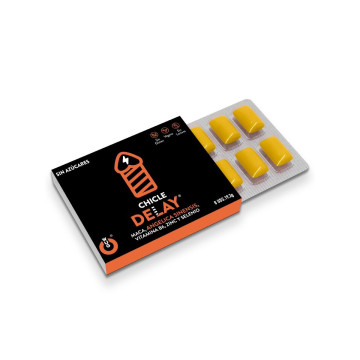 WUG DELAY – 1 x 8 UDS | Chicle funcional con Zinc, Selenio y Vitamina B6 para mayor control y resistencia en los momentos ínt