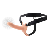 HIDDEN DESIRE - INFERNO STRAP-ON FUNDA PARA PENE CON VIBRACIÓN 16 CM