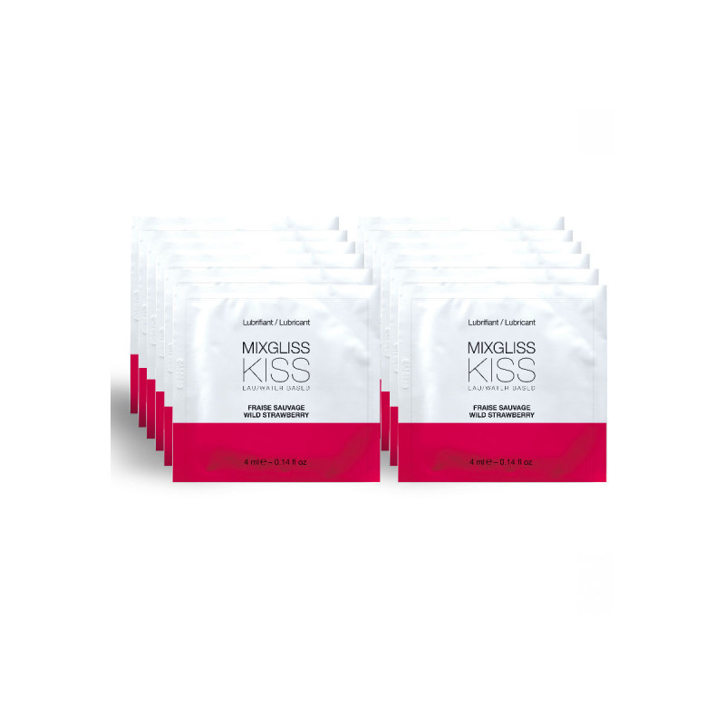 MIXGLISS - LUBRIFICANTE A BASE ACQUA GUSTO FRAGOLA 12 MONODOSE 4 ML -…