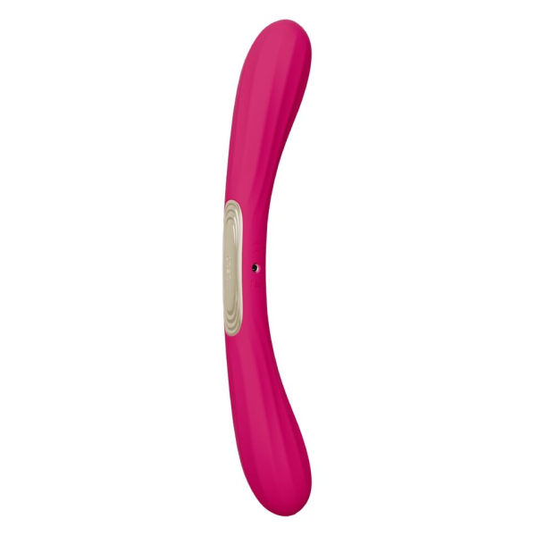 LELO - BOOMERANG VIBRATEUR À DOUBLE EXTRÉMITÉ CERISE