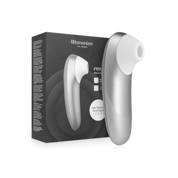 Womanizer - Stimulateur Clitorial Vibrant Pro Gris Argenté |