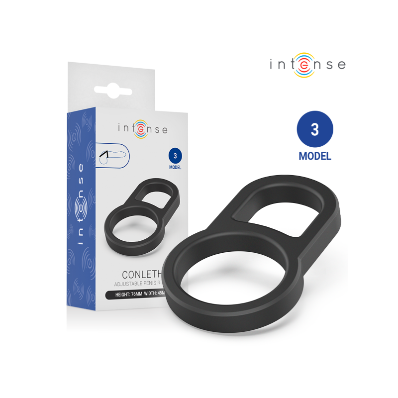INTENSE - CONLETH ADJUSTABLE DOUBLE PENIS RING MODEL 3 - INTENSE FOR…