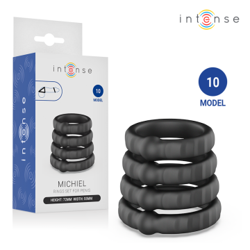 INTENSE - MICHIEL SET DE 4 ANILLOS MODELO 10