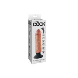 KING COCK - DILDO VIBRADOR 15.24 CM NATURAL