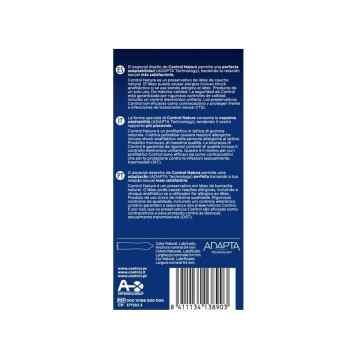 CONTROL - ADAPTA NATURE CONDOMS 12 UNITS - CONTROL CONDOMS - Natural…