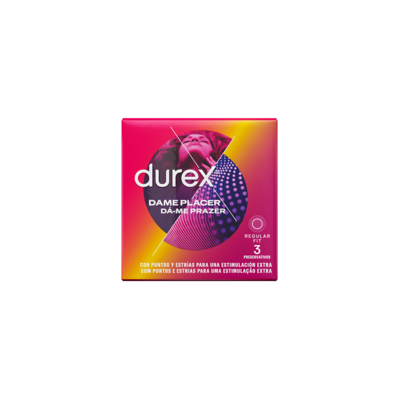 DUREX - DAME PLACER 3 EINHEITEN - DUREX CONDOMS - Punkte und Dehnungs…