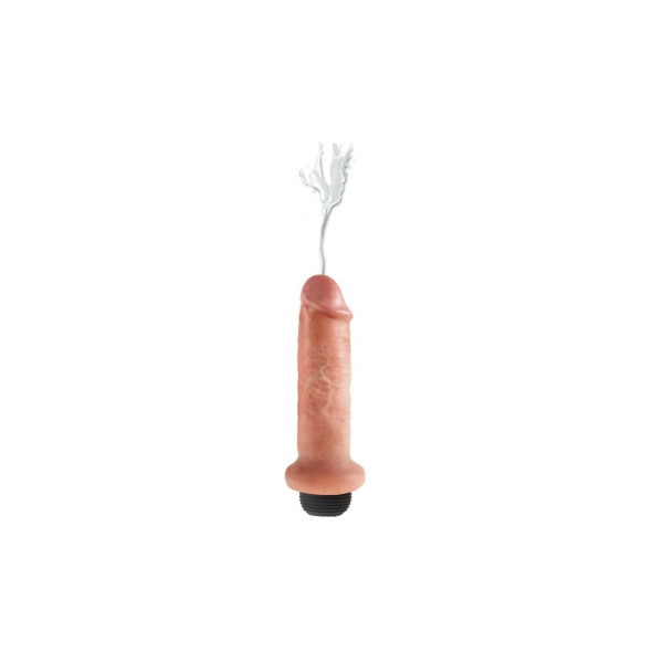 KING COCK - DILDO SQUIRTING 17.8 CM NATURAL