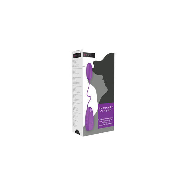 B SWISH - BNAUGHTY CLASSIC VIBRATING BULLET PURPLE